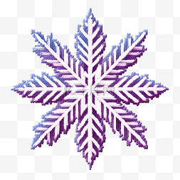 圣诞节无缝模式图片_圣诞针织紫罗兰图案与北极星