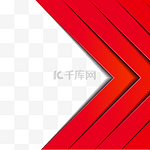 红色简约商务边框金边背景几何红色渐变立体边框现代创意科技线条三角形