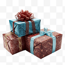 包装好的包装盒子图片_包装好的圣诞礼物