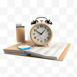 计划提醒图片_3d 最小时间管理概念生活计划管理