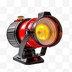 警报灯图片_转动警报灯消防设备消防员