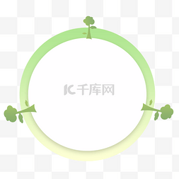 循环使用图片_地球绿色能源边框