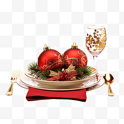 金木水火土小人图片_圣诞餐桌摆设，配有圣诞装饰品带