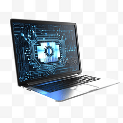 信息安全漏洞图片_有技术网络安全背景的笔记本电脑
