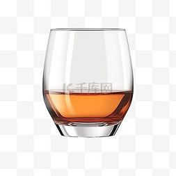 葡萄酒和威士忌酒杯 现实玻璃 ai 