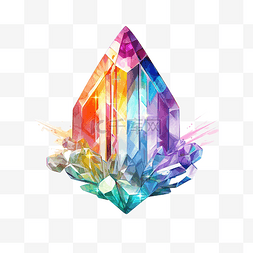 抽象水晶彩虹光覆盖