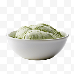 绿色的碗面团