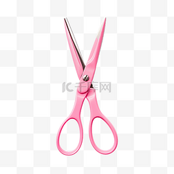 剪刀刀图片_包含粉色剪刀隔离剪切路径，方便