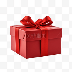 红色礼品盒 PNG