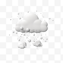 天空渲染图片_雨雪天气3D渲染