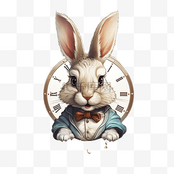 白色兔子 PNG