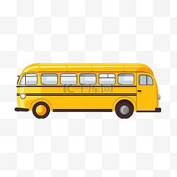 旅遊巴士图片_简单的黄色巴士