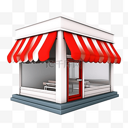 3D 商店或店面隔离启动特许经营业