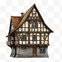 中世纪城市图片_3d 中世纪房子