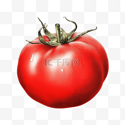 水果轮廓图图片_描绘为轮廓图的番茄