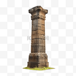 废墟教堂图片_亚美尼亚古庙柱孤立png照片