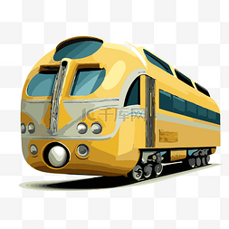 黃色火車 向量