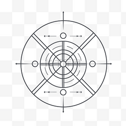 圆心背景图片_用线绘制圆心和各个点的线图 向