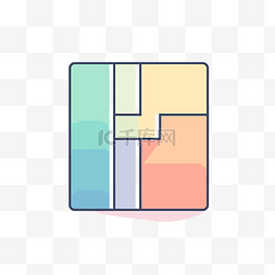 彩色键盘图片_键盘的像素化平面图标 向量