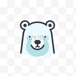 北极熊标志图片_可爱的动物标志图标插图熊 向量