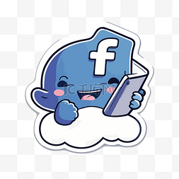 facebook标志图片_贴纸 facebook 字符云剪贴画 向量