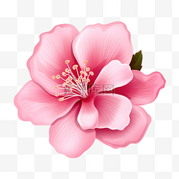 粉紅色水彩图片_粉紅色的花剪貼畫
