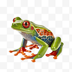 3d青蛙图片_红眼树蛙