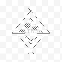 艺术设计创意图片_我喜欢的几何线条艺术设计的三角
