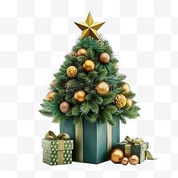 金木水火土小人图片_美丽的圣诞绿树新鲜的冷杉树枝和