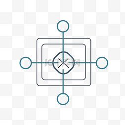 现代箭头图标，其正方形代表正方