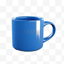 大蓝色咖啡杯