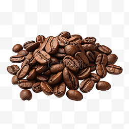 咖啡杯3d图片_一堆咖啡豆 PNG 文件