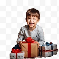 打开着的礼物盒图片_孩子打开圣诞礼物