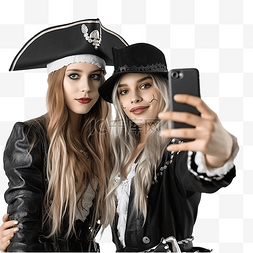 女人體图片_穿着海盗和吸血鬼服装的亲密朋友