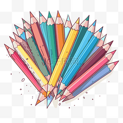 着色铅笔 向量