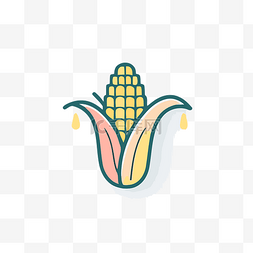玉米穗的插图设计 向量