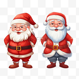 找到两张与圣诞老人圣诞人物相同