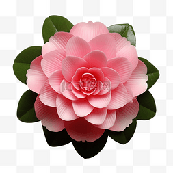 绽放的玫瑰图片_山茶花粉红色