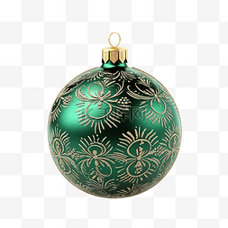 圣诞枞树球，装饰隔离在白色表面