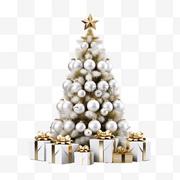 白色聖誕樹