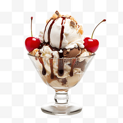 卡通冰淇淋糖果图片_聖代冰淇淋