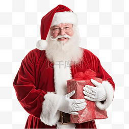 圣诞老人礼物袋图片_圣诞老人带着礼物袋