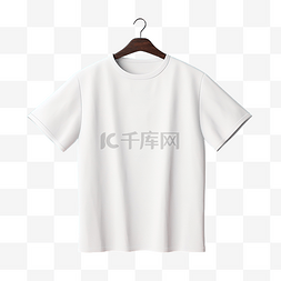 白色衬衫图片_白色超大T恤样机悬挂PNG文件