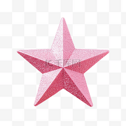 粉红色闪光星星