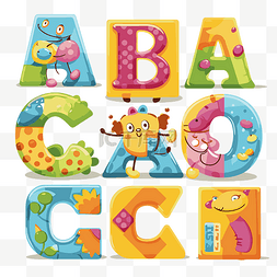 a字母的动物图片_a b c 块 向量