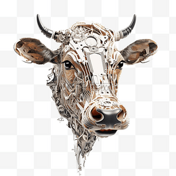 生成式人工智能图片_用生成人工智能创造的牛