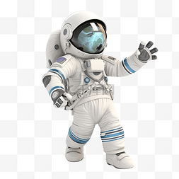 探索背景图片_穿着宇航服和地球的微笑宇航员在