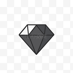 黑色直线背景图片_白色背景上的钻石标志 向量