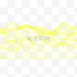 背景科技光效图片_抽象量子彩色多变黄色