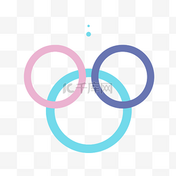奥运插图图片_带有两个圆圈和小女婴的婚姻的标